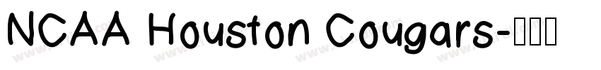 NCAA Houston Cougars字体转换